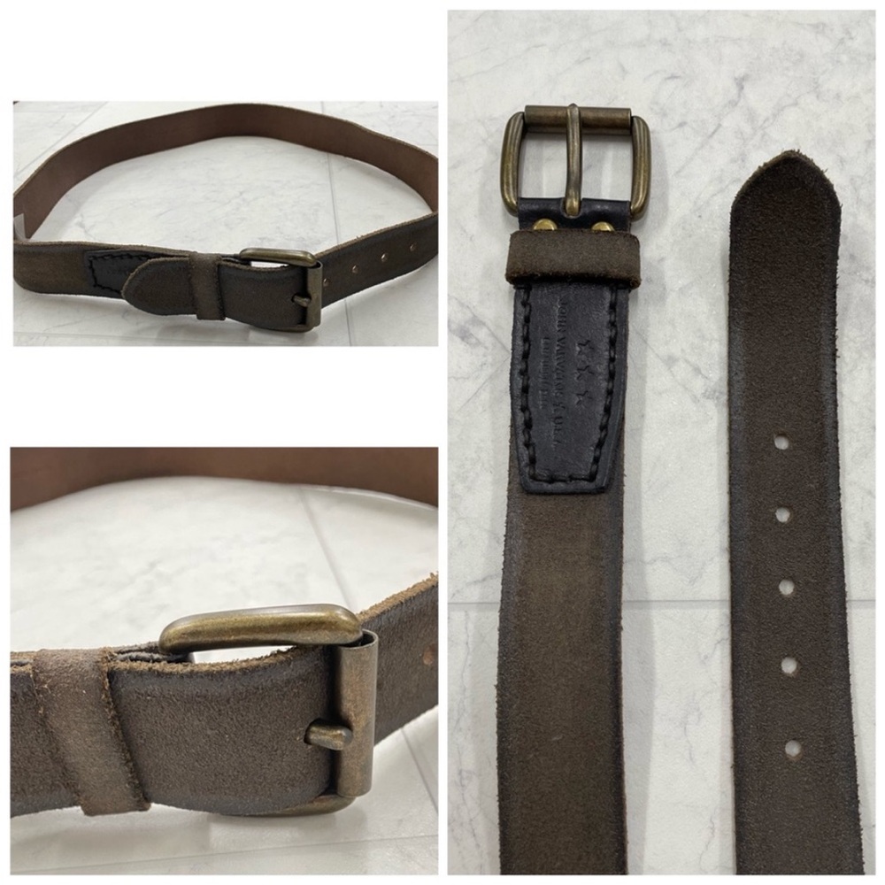 🌻John Varvatos Belt Men's Brown Leather Belt